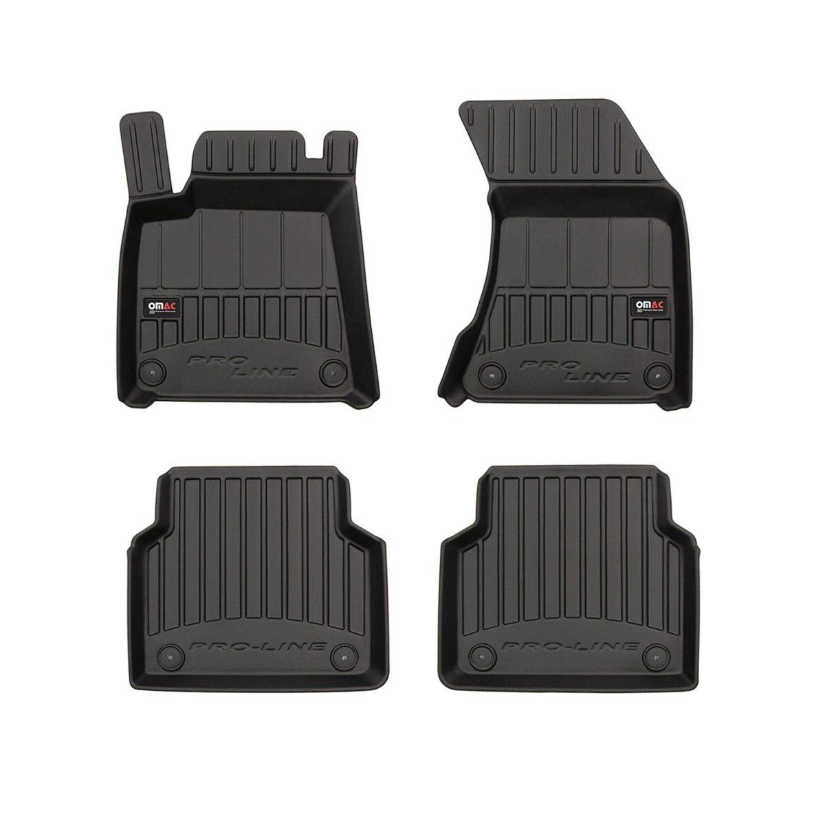 Audi A8 Floor Mat - Omac - Premium TPE - Black - '10-'17